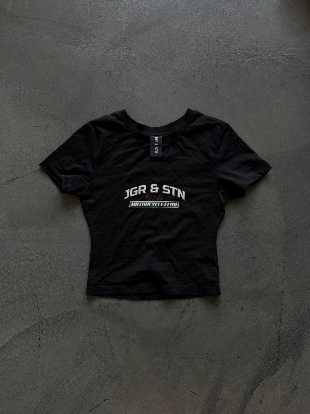 JGR & STN Black Motorcycle Club Graphic Tee
